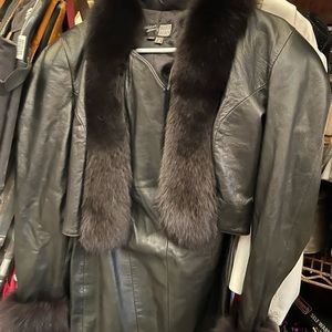 North Beach Leather Dress and jacket